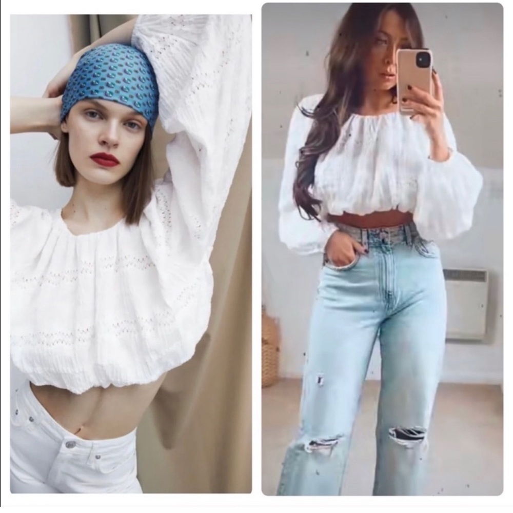 Zara Combination Voluminous Blouse - image 1